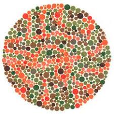 Ishihara test plate-29. Normal person will see nothing while people with Red-green deficiency will see a line