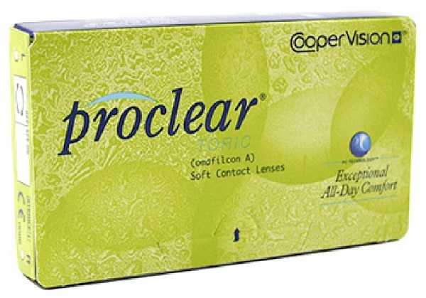 Proclear Toric contacts featuring PC technology