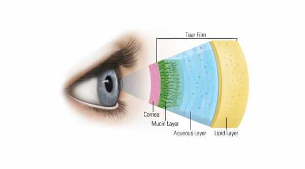 Definition of Dry Eyes. Layers of tear film