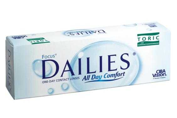Focus Dailies Toric Contact Lenses barely require any maintenance at all
